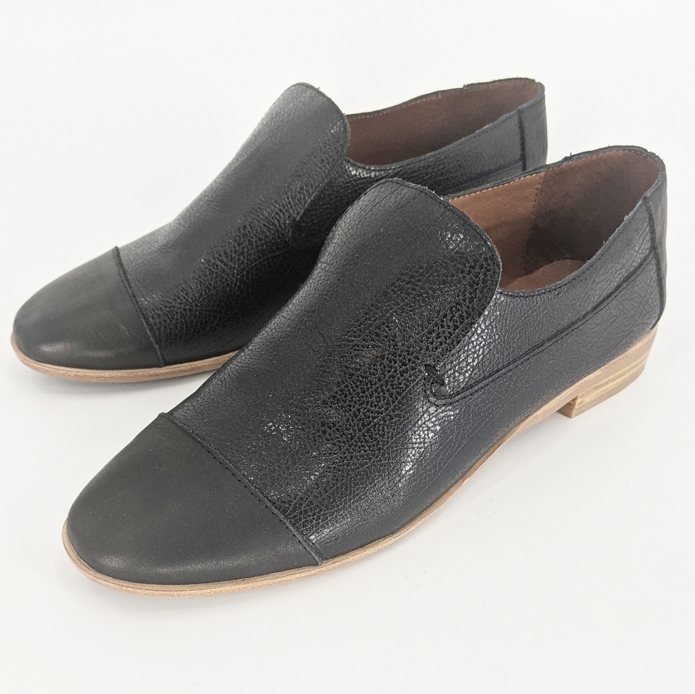 Jeffrey Campbell Leather Bryant Cap Toe Loafer